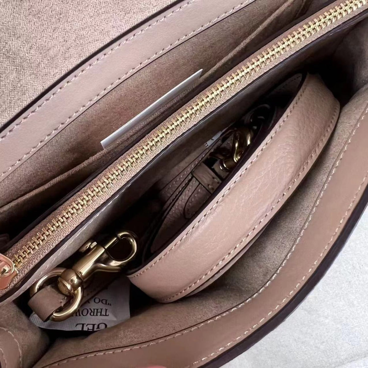 Coach CA427 Kleo Top Handle In Blocked Signature Canvas In Light Khaki Chalk Multi Coach CA427 Kleo Top Handle In Blocked Signature Canvas In Light Khaki Chalk Multi